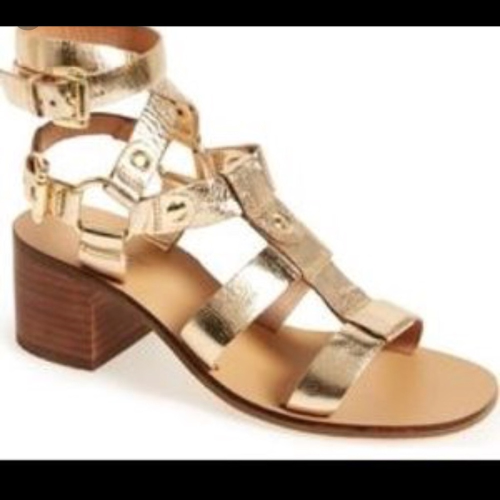 Top shop gold sandals
